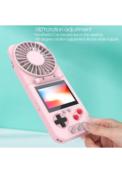 Taşınabilir Fan, Şarj Edilebilir Pil 800MAH Katlanır USB Fan 500 Oyunlu El Tipi Retro Oyun Konsolu (Sarı) (Yurt Dışından) fiyatları