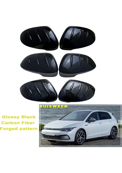 Golf 8 ile Uyumlu 2020 2021 2022 Araba Yan Dikiz Aynası Kapağı Spor Tarzı Kapı Ayna Kapağı Karbon Fiber (Yurt Dışından) fiyatları