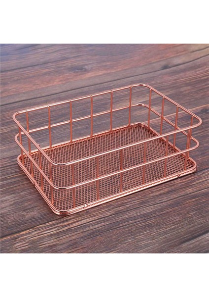 4x Depolama Sepeti Metal Tel Banyo Rafları Makyaj Organizatör Fırça Kalemlik Tel Örgü Banyo Tuvalet Sepeti (Yurt Dışından) indirimleri