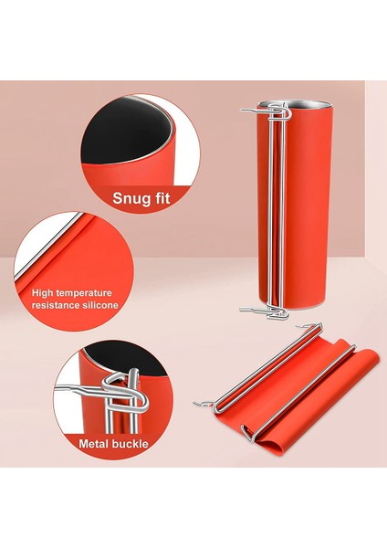 Adet 20 Oz Silikon Bardak 3D Süblimasyon Silikon Bardak Bardak Tutucu Sabitleme Cihazı Sıcak Presleme Bardak Tutucu Baskı Için (Yurt Dışından)