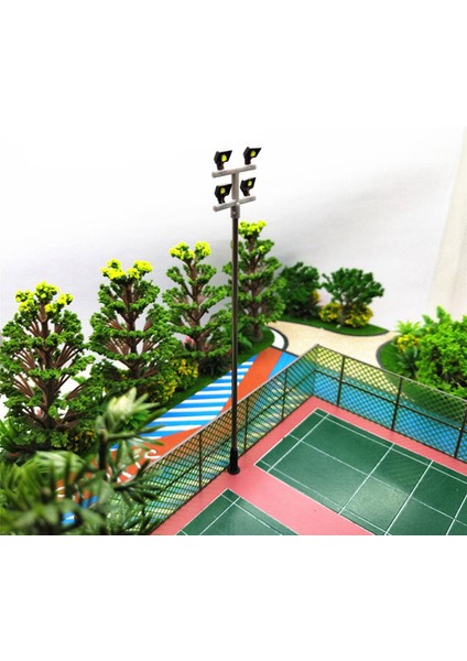 8 Pcs Ho Ölçekli Model Aydınlatma Kulesi, Kule Işıkları Model Işıklar Düzeni Elektrik Direği Tren/bahçe/oyun Alanı/stadyum (Yurt Dışından) fiyatları
