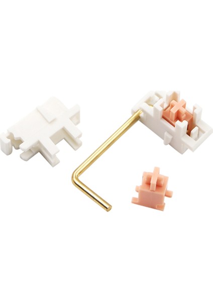 Özel Mekanik Klavye Için Altın Kaplama Plakaya Monte Sabitleyici 2u 6,25U (1+4, Beyaz Pembe) (Yurt Dışından) indirimleri