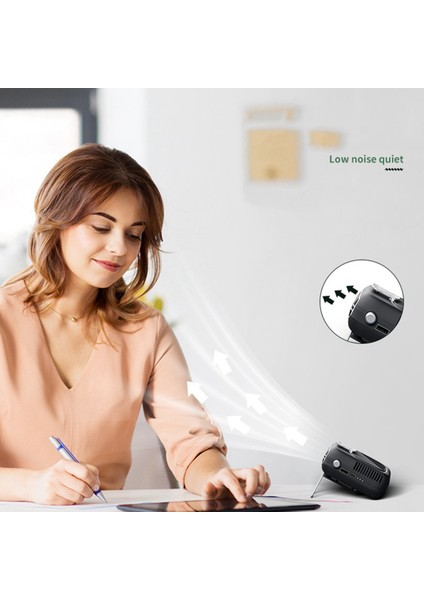 10000MAH Şarjlı Taşınabilir Kişisel Asılı Bel Fanı Sessiz Giyilebilir Elektrikli El Kliması Turuncu (Yurt Dışından) modelleri