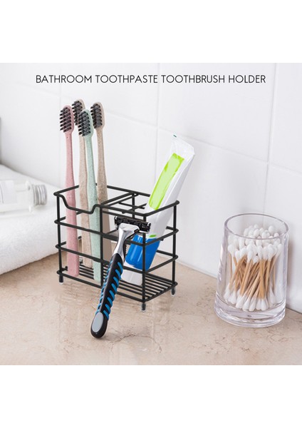 Хранение Продукции,paslanmaz Çelik Diş Fırçası Tutucu, Banyo Diş Macunu Tutucu Elektrikli Diş Fırçası Için Çok Fonksiyonlu Stand, Siyah (Yurt Dışından) fiyatları