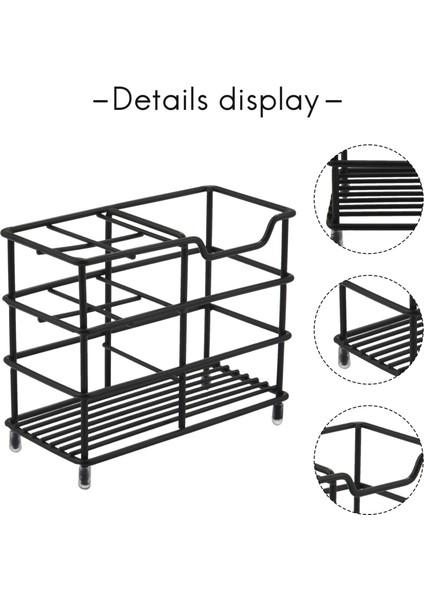 Хранение Продукции,paslanmaz Çelik Diş Fırçası Tutucu, Banyo Diş Macunu Tutucu Elektrikli Diş Fırçası Için Çok Fonksiyonlu Stand, Siyah (Yurt Dışından) indirimleri