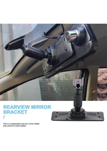 2 x Araba Iç Dikiz Aynası Arka Plaka Paneli Montaj Braketi Araba Dvr ile Uyumlu (Yurt Dışından)