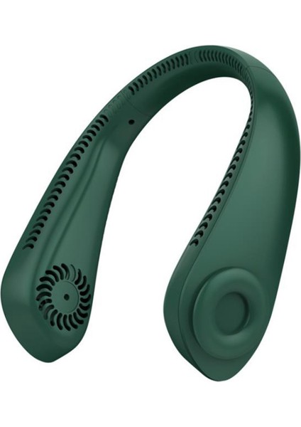 Taşınabilir Asılı Boyun Fanı USB Şarj Edilebilir Ayarlanabilir Hava Soğutucu Yaz Açık Seyahat Eller Serbest Bladeless Yeşil (Yurt Dışından) indirimleri