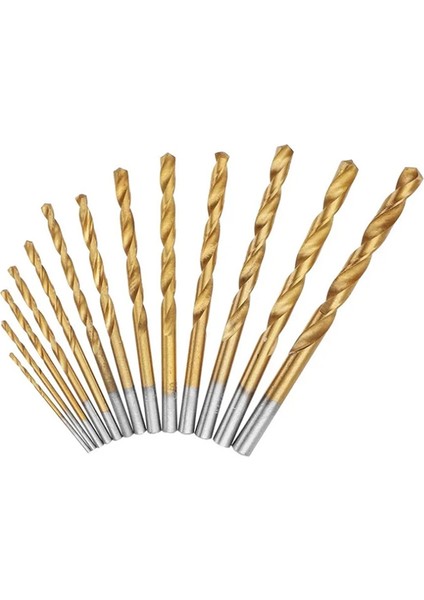 13 Adet 1.5-6.5mm Yuvarlak Şaft Büküm Matkap Ucu Seti Titanyum Kaplamalı Hss Bit Ağaç Işleme Metal Aletler (Yurt Dışından) indirimleri