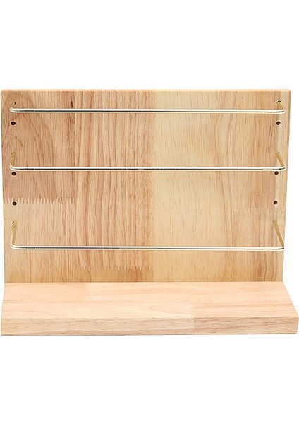 Küpe Standı Ahşap Küpe Tutucu Kulak Damızlık Tutucu Vitrin Vintage Takı Standı Ahşap Tepsi / Tabak ile Küpe Kolye Bilezik Yüzükler Için Ekran (Yurt Dışından)