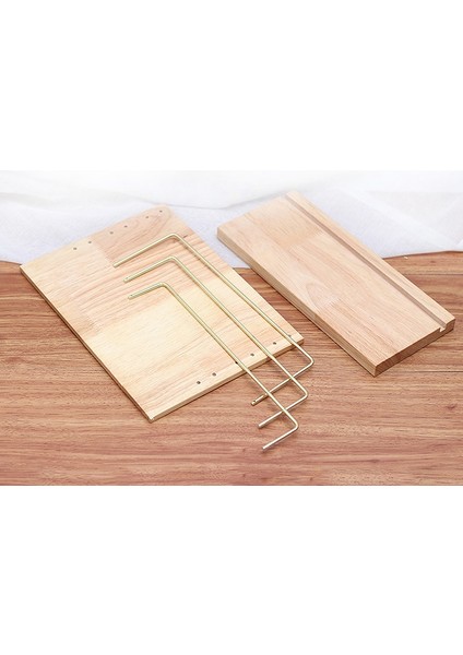 Küpe Standı Ahşap Küpe Tutucu Kulak Damızlık Tutucu Vitrin Vintage Takı Standı Ahşap Tepsi / Tabak ile Küpe Kolye Bilezik Yüzükler Için Ekran (Yurt Dışından) fırsatları