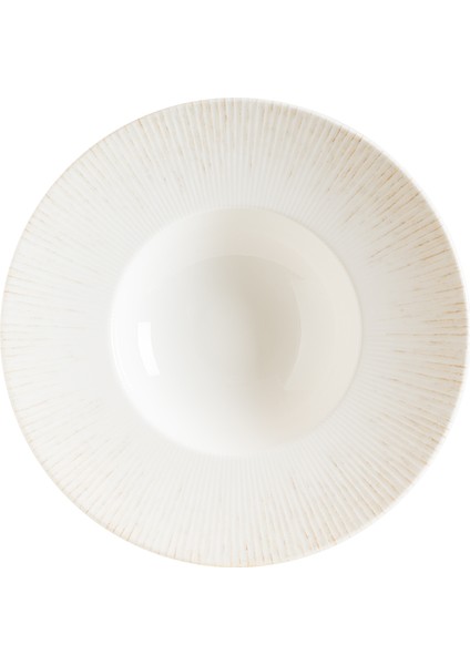 Iris Beige Banquet 6 Adet 28 cm 400 cc Porselen Çukur Tabak