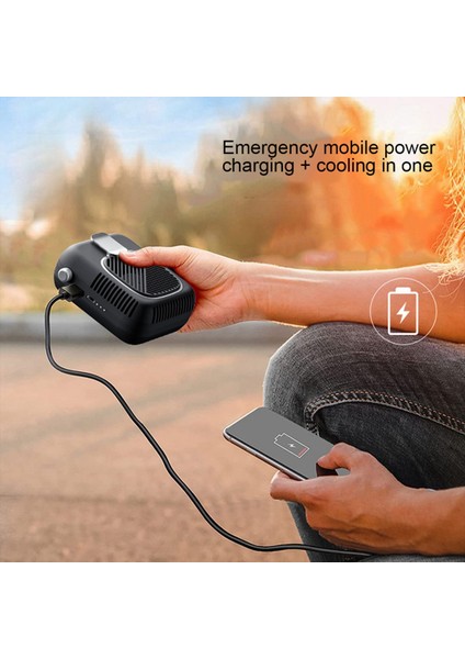 10000MAH Şarjlı Taşınabilir Kişisel Asılı Bel Fanı Sessiz Giyilebilir Elektrikli El Kliması Turuncu (Yurt Dışından) indirimleri