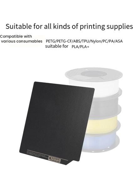 3D Yazıcı Yapı Plakası ile Uyumlu K1/ 3 V3 Se 235X235MM Çift Taraflı Poliüre Sac Yaylı Çelik Sac Isı Yatağı (Yurt Dışından)