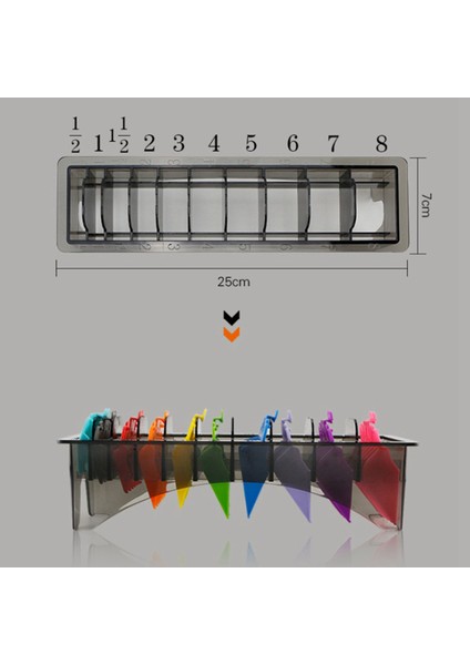 2x Wahl Taban Saklama Kutusu Saç Kesme Makinesi Giyotin Sınırı Tarak Kılavuz Tarak Berber Aracı Kılavuz Taraklar (Yurt Dışından) fırsatları