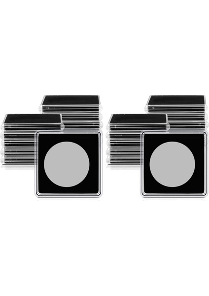 40 Adet Gümüş Dolar Para Tutucu, 2 x 2 Yarım Dolar Para Tutucu Para Kapsül Para Yapış Plastik Para Tutucu, 37.5mm (Yurt Dışından)