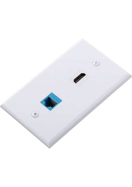 Paket 2 Portlu Cat6 ve Hat Içi Bağlayıcılı Uyumlu Duvar Plakası Dişi - Dişi Duvar Plakası (Yurt Dışından) fırsatları