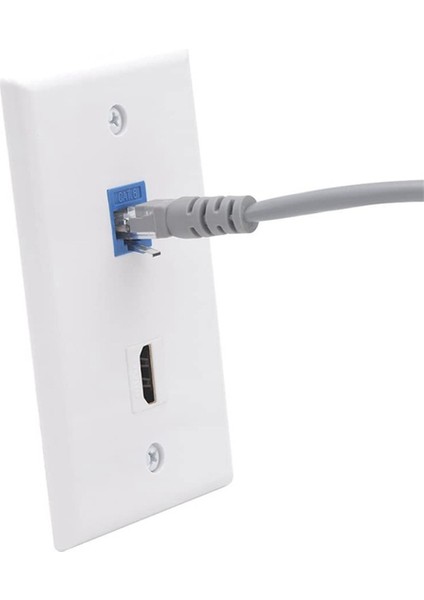 Paket 2 Portlu Cat6 ve Hat Içi Bağlayıcılı Uyumlu Duvar Plakası Dişi - Dişi Duvar Plakası (Yurt Dışından) indirimleri