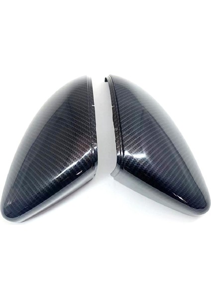 Golf 7 ile Uyumlu Mk7 2013-2020 Karbon Fiber Yan Dikiz Aynası Kapağı Trim Yan Kanat Ayna Kapakları Araba Aksesuarları (Yurt Dışından)