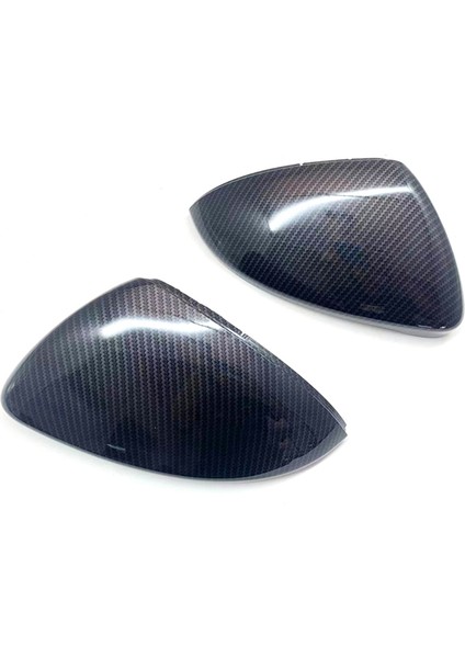 Golf 7 ile Uyumlu Mk7 2013-2020 Karbon Fiber Yan Dikiz Aynası Kapağı Trim Yan Kanat Ayna Kapakları Araba Aksesuarları (Yurt Dışından) fırsatları