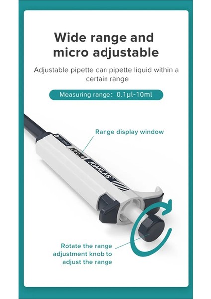 Joanlab Mikropipet Laboratuvarı Otomatik Pipet Dijital Ayarlanabilir Plastik Pipet Kimya Laboratuvarı Ekipmanları B (Yurt Dışından)