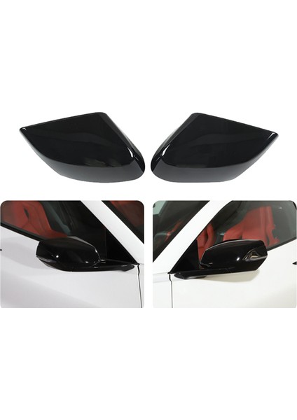 C8 2020-2023 ile Uyumlu Parlak Siyah Yan Kapı Dikiz Aynası Kapağı Trimler Araba Aksesuarları Sol + Sağ Taraf (Yurt Dışından) fiyatları