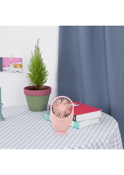 Açık Taşınabilir El Radyatör Fanı Tabanı Dikey Mini USB Şarj Pembe Olabilir (Yurt Dışından)