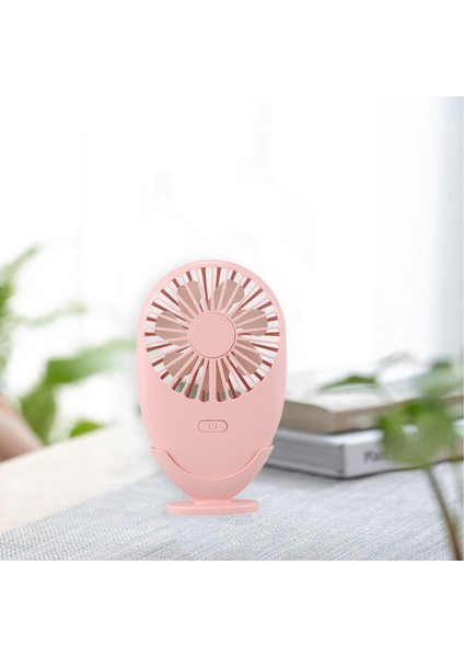 Açık Taşınabilir El Radyatör Fanı Tabanı Dikey Mini USB Şarj Pembe Olabilir (Yurt Dışından)