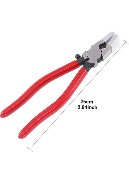 2x Ağır Hizmet Anahtar Fob Pense Aracı, Düz Çeneli Metal Cam Koşu Pensesi, Stüdyo Koşu Pensesi Lastik Uçları Takmak (Yurt Dışından)