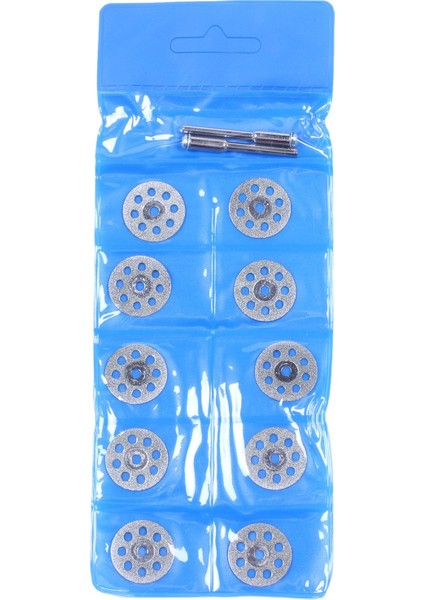 Aksesuarlar Elmas Taşlama Çarkı 10 Adet Mini Daire Testere Kesme Diski Elmas Taşlama Çarkı Dönen Alet Zımpara Kesme Parçası 2 Adet Mil Ile, 20 mm (Yurt Dışından)