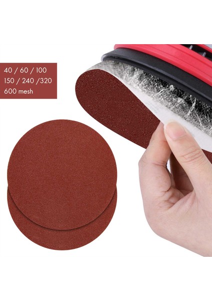 70 Adet 125MM Zımpara Diskleri Pedleri, Cırt Cırt 40 60 100 150 240 320 600 Irmik Zımpara Kağıdı Rastgele Orbital Zımpara Makinesi Için (Yurt Dışından)