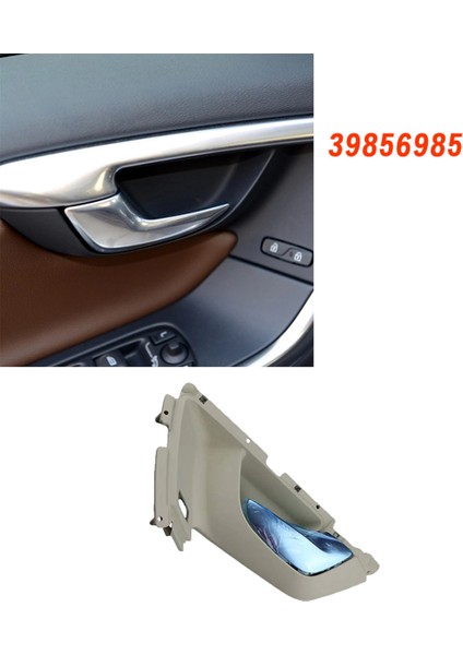 Sağ Ön Kapı Kolu Bej Krom Çekme 39856985 XC60 ile Uyumlu 2009 2010 2011 2012 2013 Araç Iç Kapı Kolu (Yurt Dışından)
