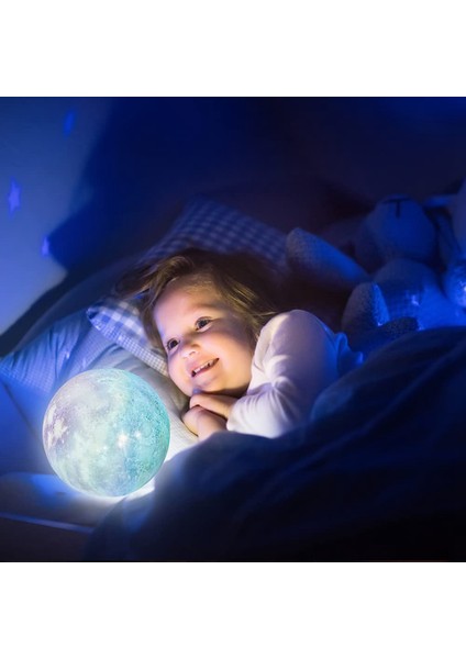 ay Lambası, Ay Işığı Galaxy Lamba Noel Doğum Günü Hediyeleri Için Hediyeler Standlı 16 Renk, Uzay Dekor Harika Şeyler 10 cm (Yurt Dışından) modelleri