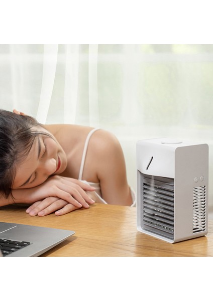USB Taşınabilir Hava Soğutucu Fan Kremi Hafif Masaüstü Ofis Yatak Odası 2 Için Soğutma Nemlendirici Arıtma (Yurt Dışından) modelleri