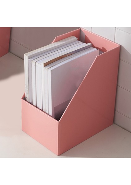 Kraft Kağıt Dergi Rafı Bookend Büyük Kitap Standı Dosya Tutucu Katlanabilir Belgeler Organizatör Ofis Depolama Rafı (Yurt Dışından)