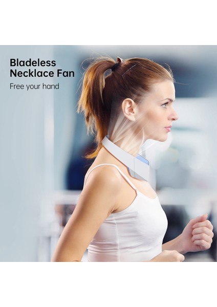 Boyun Fanı Taşınabilir Bladeless Şarj Edilebilir Handfree Mini Asılı Spor Hayranları Ev Dış Mekan Hava Soğutucu-Yeşil (Yurt Dışından) fırsatları