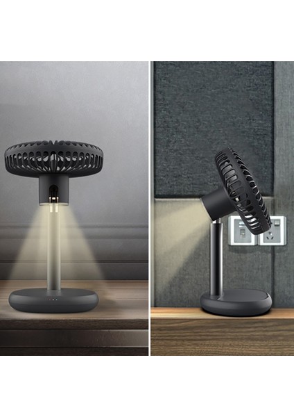 USB Şarj Taşınabilir El Elektrikli Fan Klima Soğutucu Soğutma Yaz Masası Masa Hayranları Siyah 4000 Mah (Yurt Dışından) modelleri