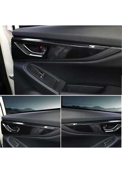 Karbon Fiber Araba Iç Kapı Kolu Krom Çerçeve Trim Etiket ile Uyumlu Crosstrek Xv Suv 2018 2019 2020 Aksesuarları (Yurt Dışından) modelleri