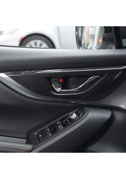 Karbon Fiber Araba Iç Kapı Kolu Krom Çerçeve Trim Etiket ile Uyumlu Crosstrek Xv Suv 2018 2019 2020 Aksesuarları (Yurt Dışından) fırsatları