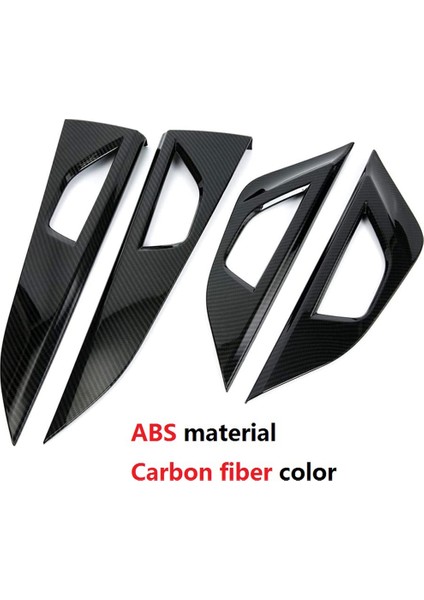 Karbon Fiber Araba Iç Kapı Kolu Krom Çerçeve Trim Etiket ile Uyumlu Crosstrek Xv Suv 2018 2019 2020 Aksesuarları (Yurt Dışından) indirimleri