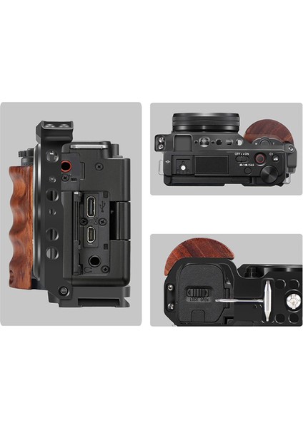 Kamera Kafesi Rig Hızlı Bırakma Plakası Sabitleyici Rig Koruyucu ZVE10 Dslr Kamera Video, B (Yurt Dışından) indirimleri