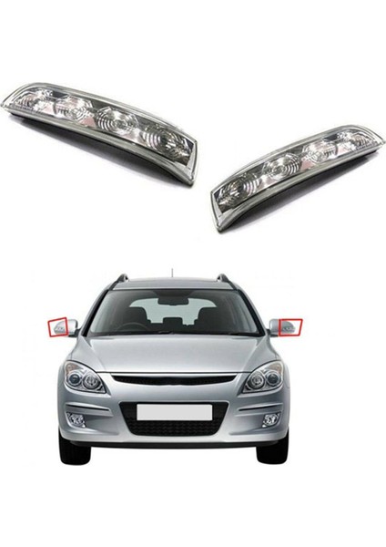 Araba LED Yan Ayna Dönüş Sinyali Lambası I30 2009-2010 87614-2L000 87624-2L000 Araba Aksesuarları ile Uyumlu (Yurt Dışından)