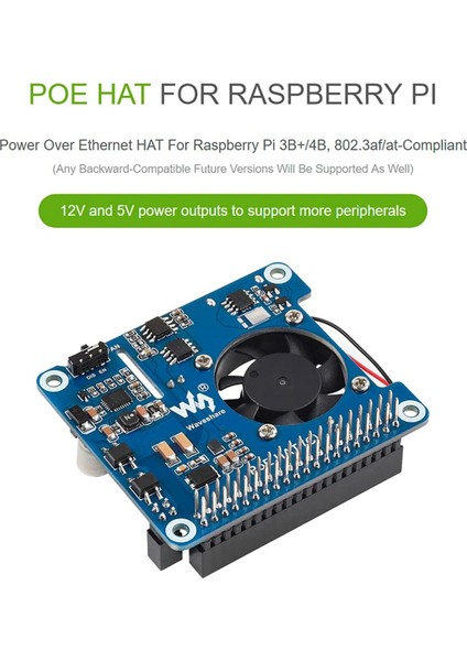 Poe Hat (C), 4b/3b+ ile Uyumlu, Power Over Ethernet Hat, Ieee 802.3AF/AT-UYUMLU Ağ Desteği (Yurt Dışından) indirimleri