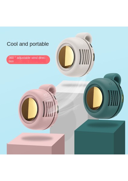 Taşınabilir Fan USB Klipsli Soğutma Ofis Ev Için Kişisel Seyahat Soğutucu Klima Yeşil (Yurt Dışından)