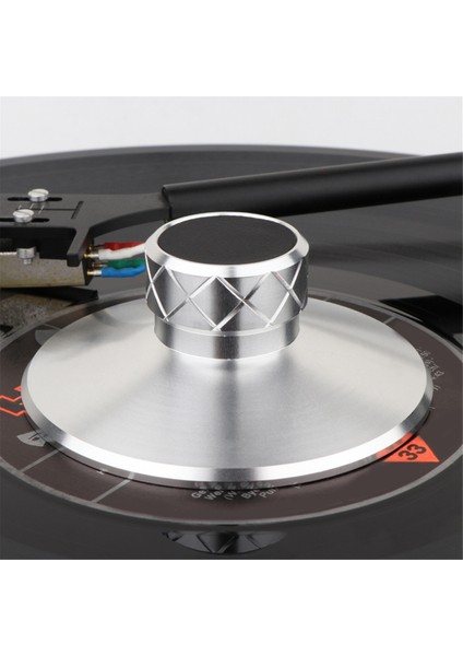 Vinil Pikap Ağırlığı Metal Disk Sabitleyici Titreşim Azaltıcı Kayıt Kelepçesi Pikaplar Gümüş (Yurt Dışından)