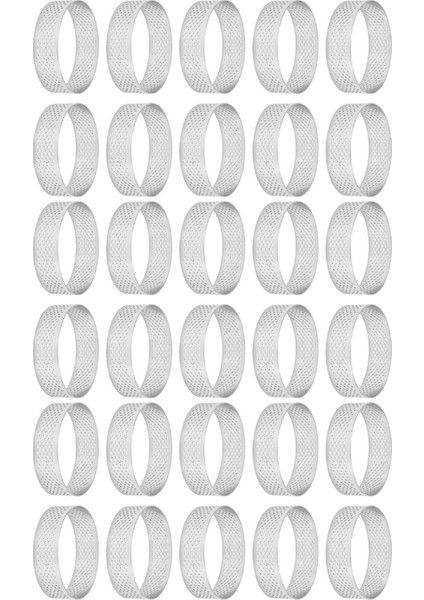 Торт В Форме,30 Adet Dairesel Tart Yüzükler Delikli Paslanmaz Çelik Meyve Pastası Kiş Kek Mus Kalıp Mutfak Pişirme Kalıp 7 cm (Yurt Dışından) indirimleri