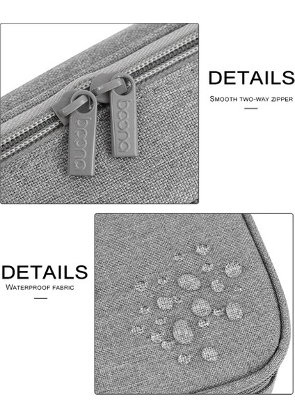 Kulaklık Veri Kablosu Saklama Torbaları Kiti Kutusu USB Kulaklık Tel Kalem Güç Bankası Dijital Gadget Cihazları Eva Fermuarlı Çanta Siyah (Yurt Dışından) modelleri