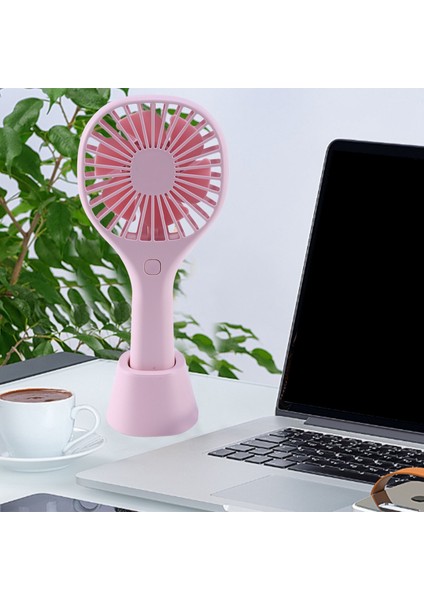 Mini El Fanı USB Masa Fanı, USB Şarj Edilebilir Küçük Kişisel Taşınabilir Masa Fanı 1200 Mah Pille Çalışan Soğutma Seyahat Için Elektrik Ofis Odası Ev Pembe (Yurt Dışından)