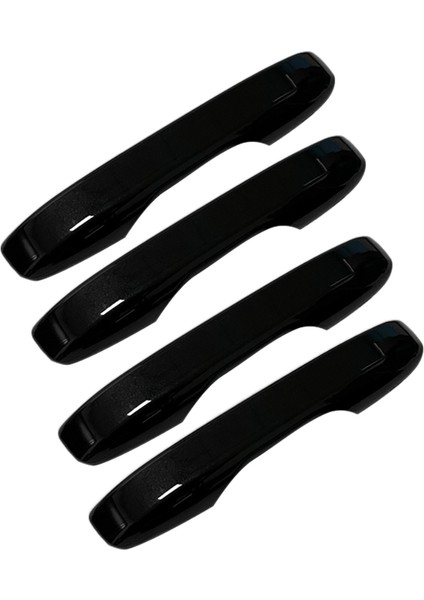 4 Adet Siyah Kapı Kolu Trim Dış Kapı Kolları 11TH 2022 ile Uyumlu Kapaklar (Yurt Dışından)