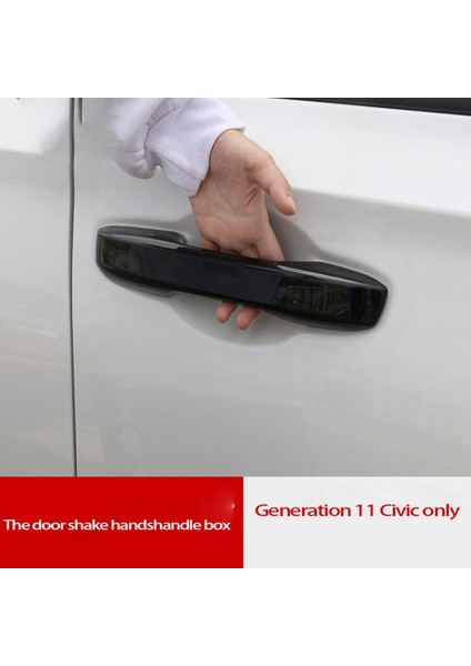 4 Adet Siyah Kapı Kolu Trim Dış Kapı Kolları 11TH 2022 ile Uyumlu Kapaklar (Yurt Dışından) fiyatları