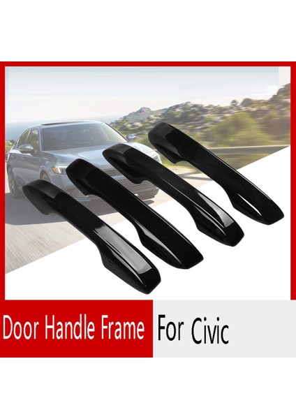 4 Adet Siyah Kapı Kolu Trim Dış Kapı Kolları 11TH 2022 ile Uyumlu Kapaklar (Yurt Dışından) fırsatları